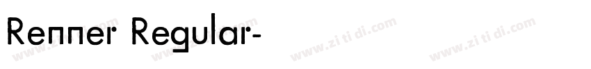 Renner Regular字体转换